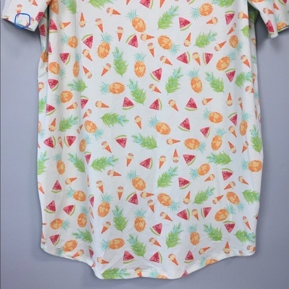 𝅺lularoe Summer Fruit Irma Oversized High Low Tunic - Picture 11 of 12